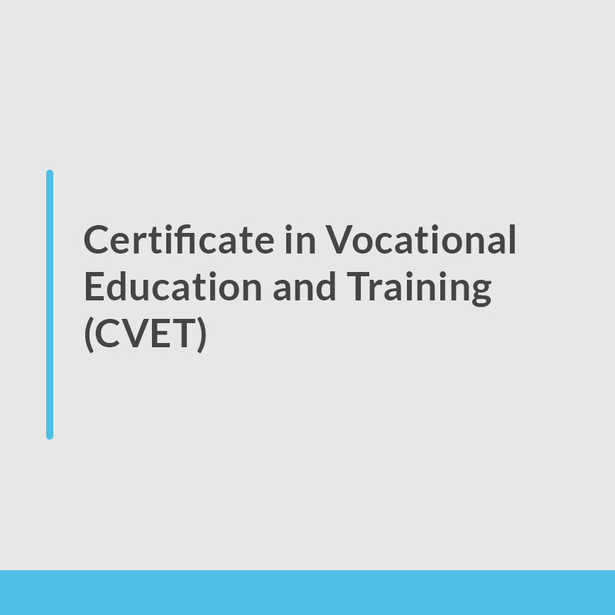Certificate in Vocational Education and Training 